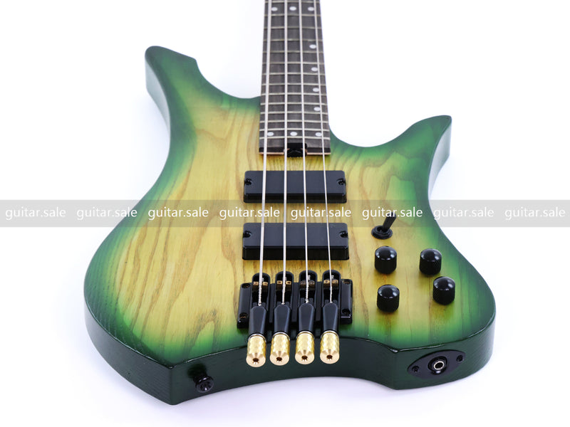 4-String Headless Ash Wood Body Electric Bass Guitar (PJX-680)