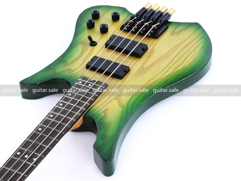 4-String Headless Ash Wood Body Electric Bass Guitar (PJX-680)