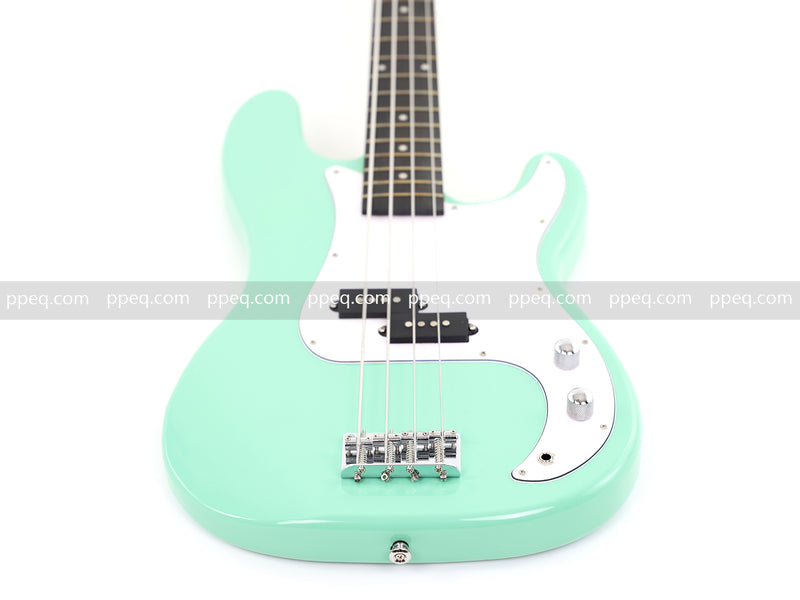 4-String PB-Style Electric Bass Guitar with Mint Green Glossy Finish (YMZ-271)
