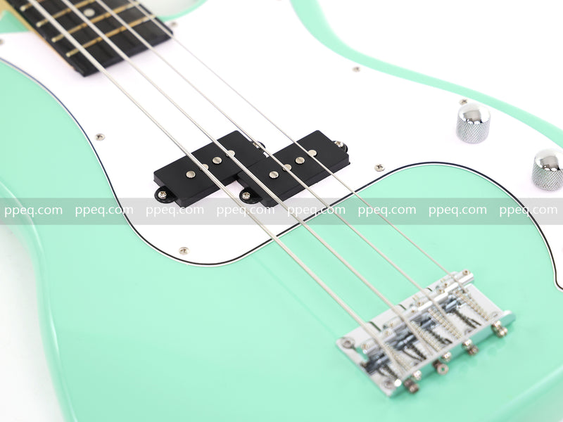 4-String PB-Style Electric Bass Guitar with Mint Green Glossy Finish (YMZ-271)