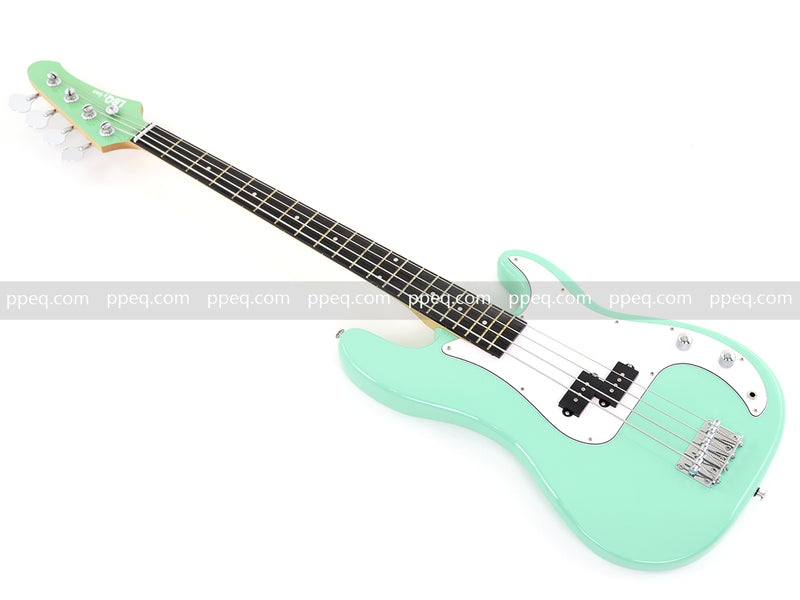 4-String PB-Style Electric Bass Guitar with Mint Green Glossy Finish (YMZ-271)