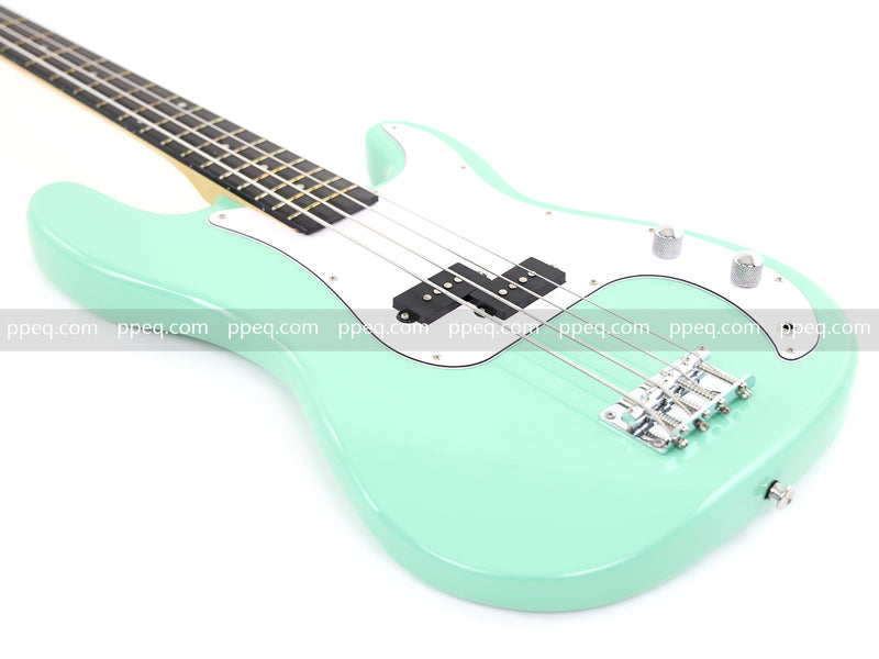 4-String PB-Style Electric Bass Guitar with Mint Green Glossy Finish (YMZ-271)