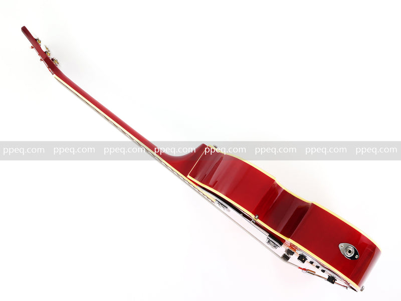 4-String Thick Semi-Hollow Body Violin Style Electric Bass Guitar (PHY-125X)