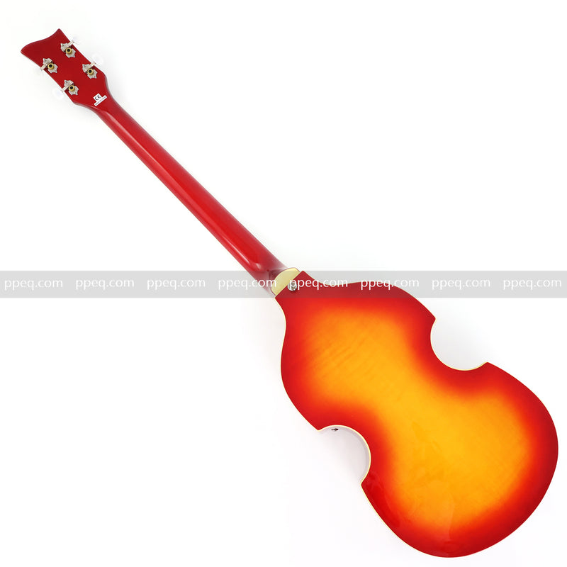 4-String Thick Semi-Hollow Body Violin Style Electric Bass Guitar (PHY-125X)