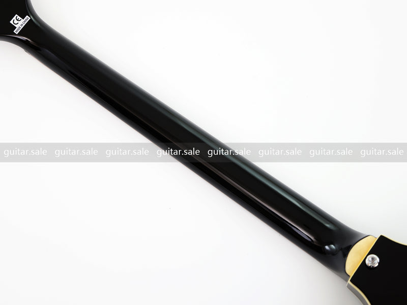 4-String Violin-Shaped Electric Bass Guitar with Gloss Black Finish (PHY-166)