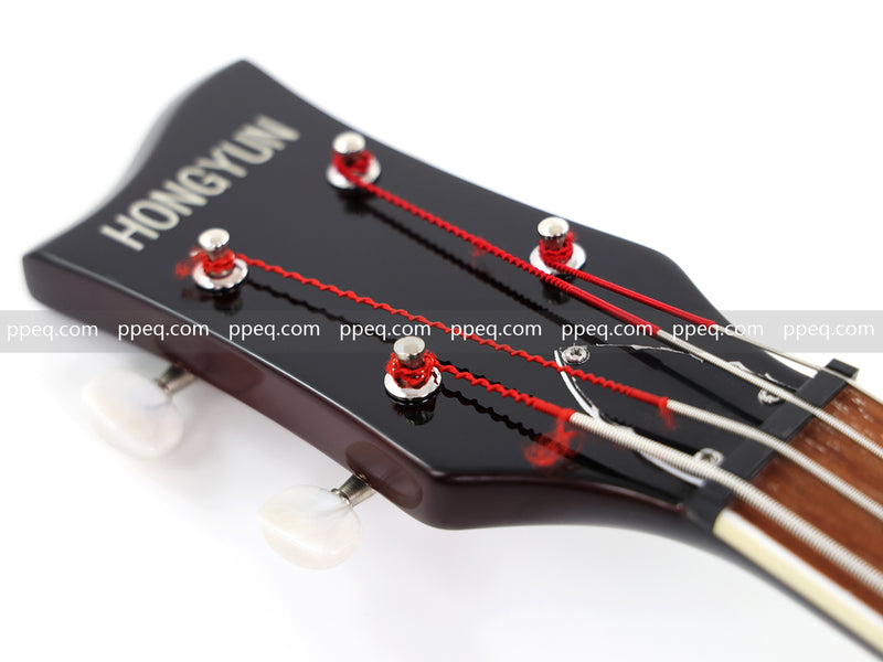 4-String Violin-Shaped Electric Bass Guitar with Gloss Sunburst Finish (HY-2550)