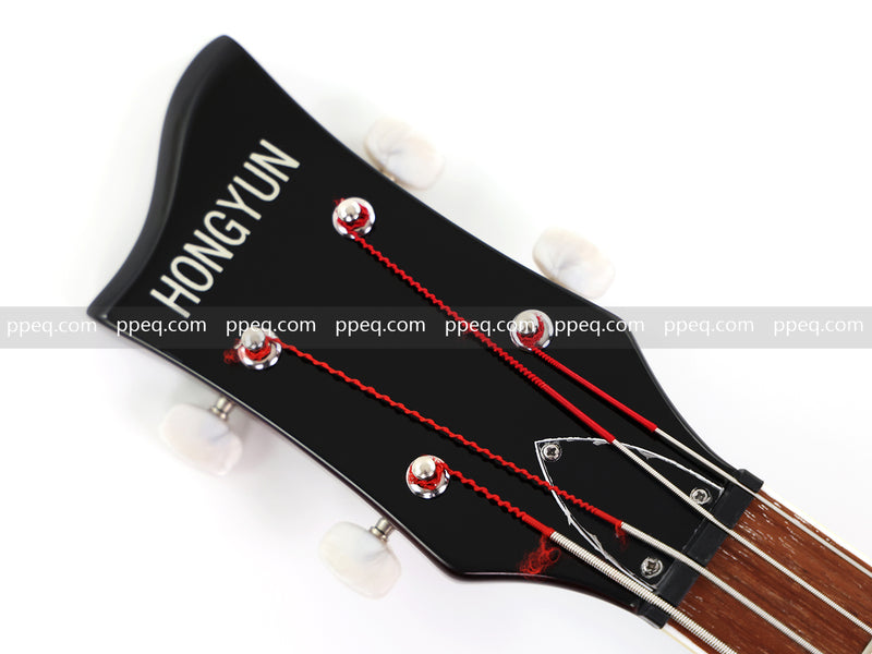 4-String Violin-Shaped Electric Bass Guitar with Gloss Sunburst Finish (HY-2550)