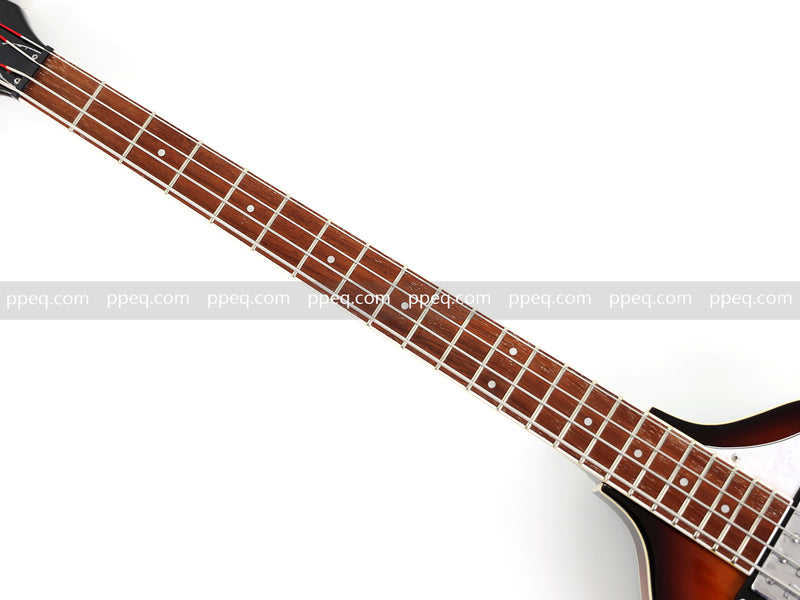 4-String Violin-Shaped Electric Bass Guitar with Gloss Sunburst Finish (HY-2550)