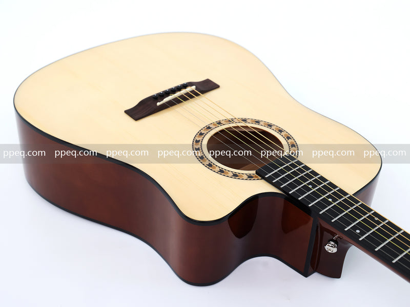 41-inch Grade A Spruce Top Acoustic Guitar with Gloss Finish (JY-D4001-N)
