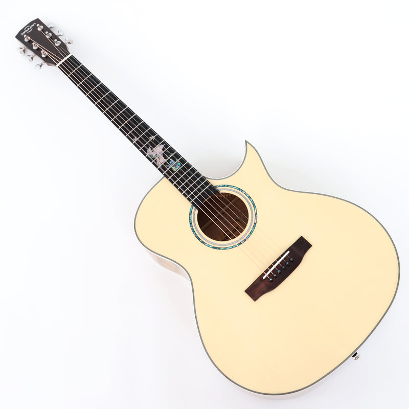 41-inch Zebrawood Back & Sides Glossy Finish Acoustic Guitar (JY-G4010)