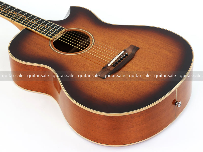40 Inch Solid Mahogany Top Modern Cutaway Acoustic Guitar (TY-037)