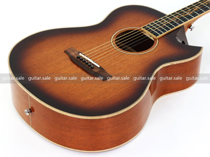 40 Inch Solid Mahogany Top Modern Cutaway Acoustic Guitar (TY-037)