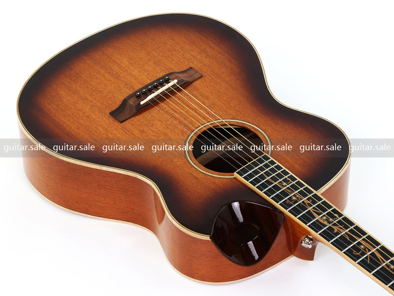 40 Inch Solid Mahogany Top Modern Cutaway Acoustic Guitar (TY-037)