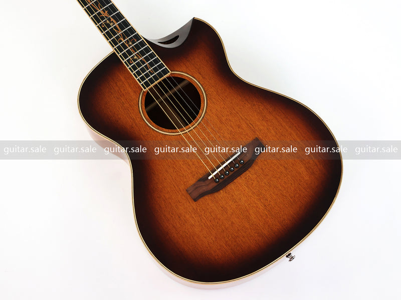 40 Inch Solid Mahogany Top Modern Cutaway Acoustic Guitar (TY-037)