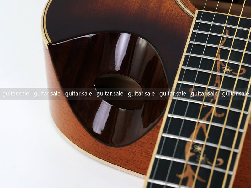 40 Inch Solid Mahogany Top Modern Cutaway Acoustic Guitar (TY-037)