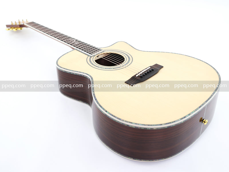 41-inch All-Solid Acoustic Guitar with Gloss Finish (JY-880)