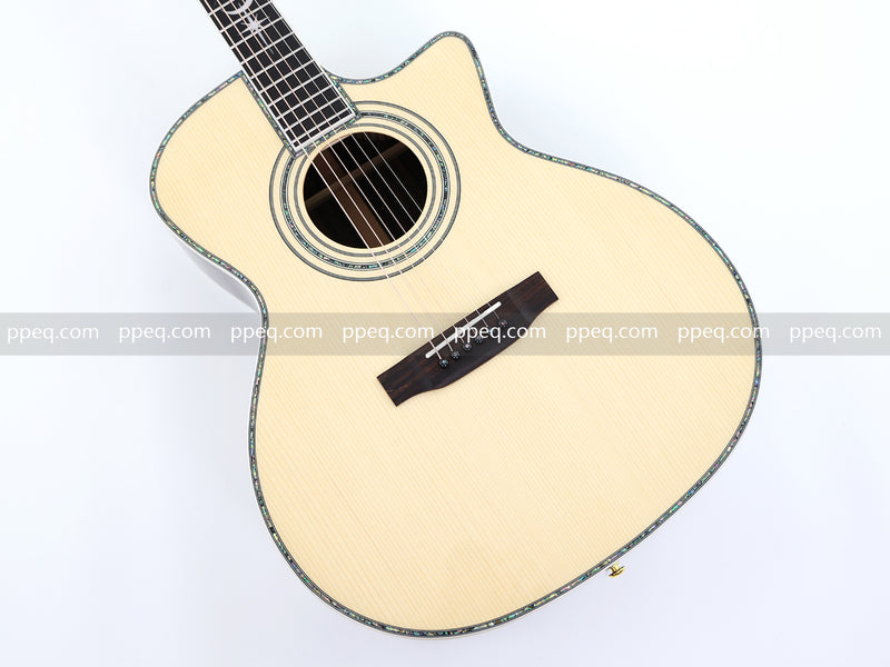 41-inch All-Solid Acoustic Guitar with Gloss Finish (JY-880)