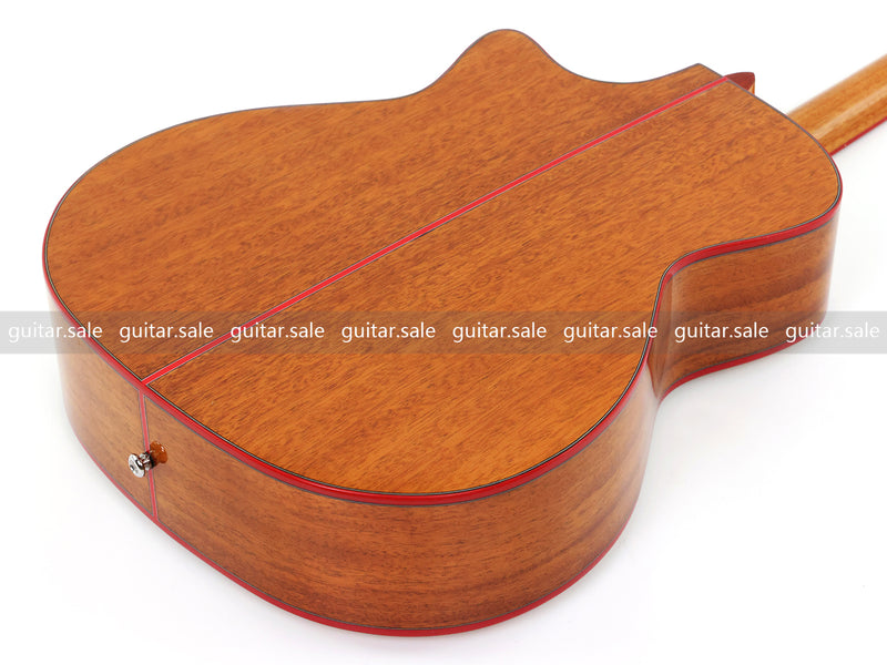 41-Inch GA Cutaway Acoustic Guitar with Figured Ash Top (TY-028)