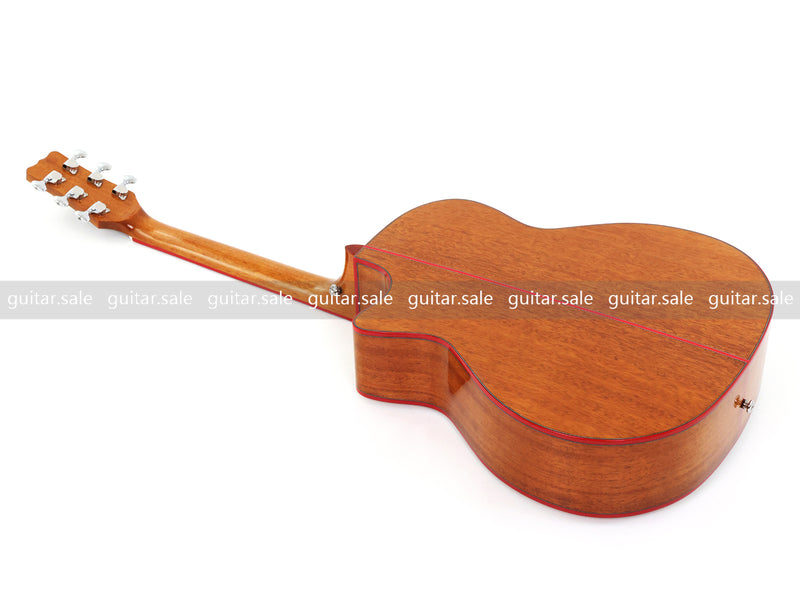 41-Inch GA Cutaway Acoustic Guitar with Figured Ash Top (TY-028)