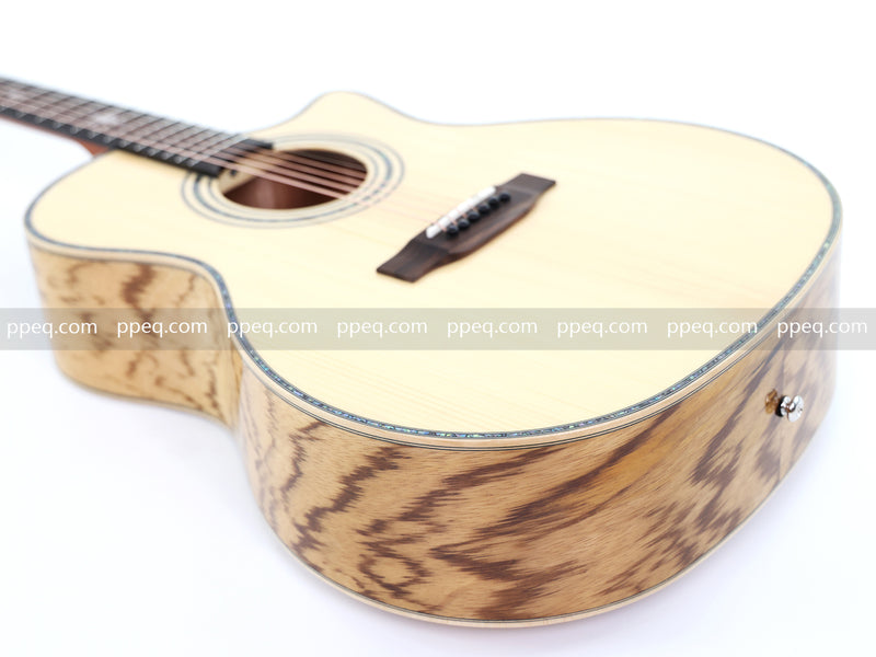 41-inch Solid Spruce Top Acoustic Guitar with Gloss Finish (JY-GA012)