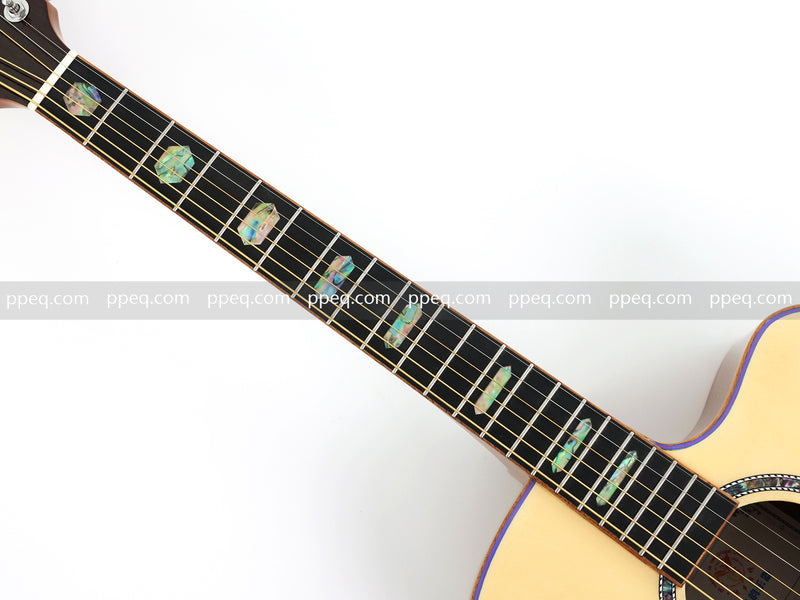 41-inch Padauk Back & Sides Acoustic Guitar with Gloss Finish (TY-012)