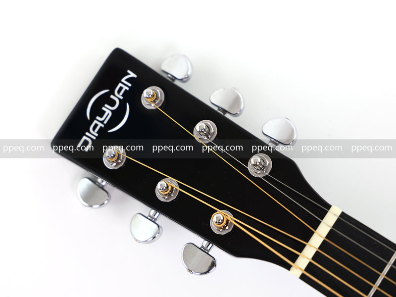 41-inch All Mahogany - All Black Glossy Finish Acoustic Guitar (JY-D4001-B)