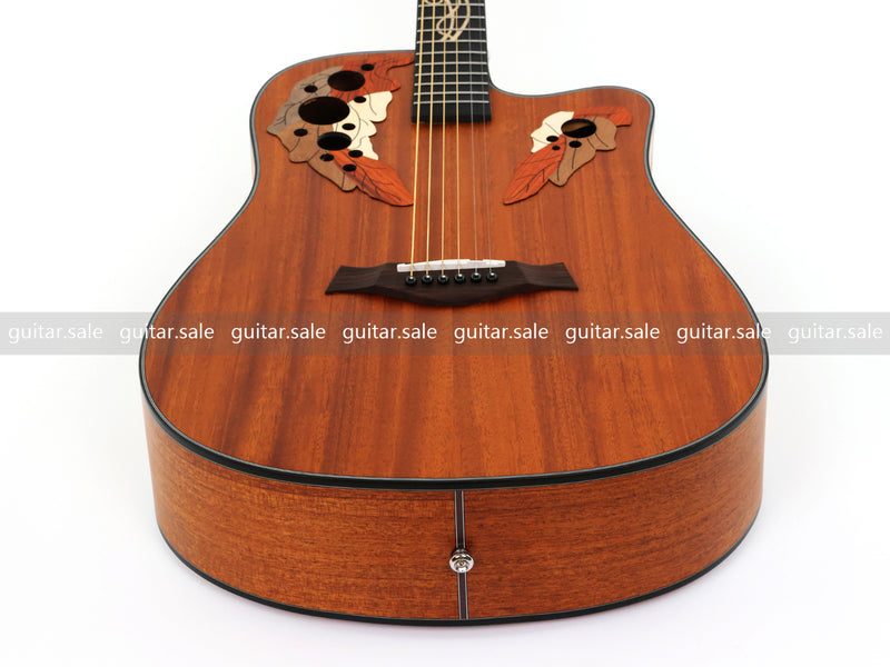 41 Inch Cutaway All Mahogany Body Acoustic Guitar with Satin Finish (TY-027)