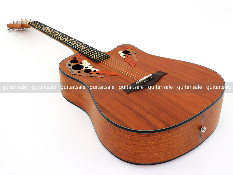 41 Inch Cutaway All Mahogany Body Acoustic Guitar with Satin Finish (TY-027)