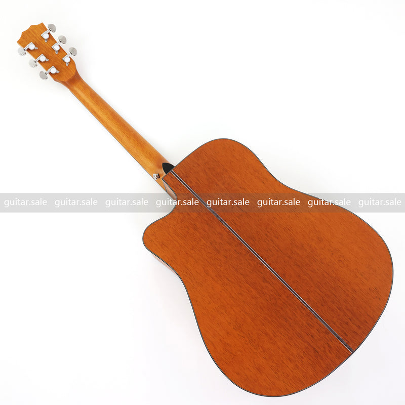 41 Inch Cutaway All Mahogany Body Acoustic Guitar with Satin Finish (TY-027)