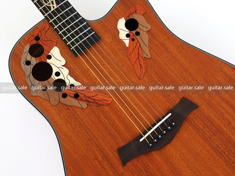 41 Inch Cutaway All Mahogany Body Acoustic Guitar with Satin Finish (TY-027)