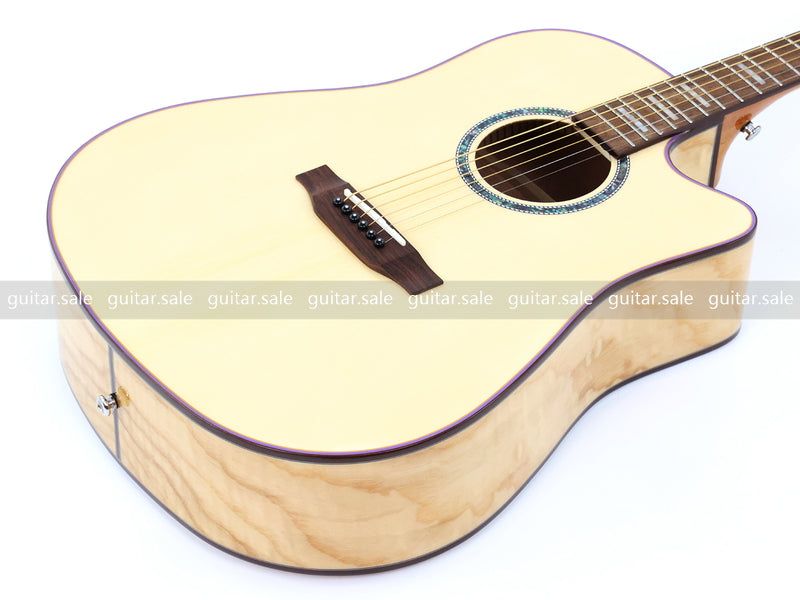 41 Inch Dreadnought Cutaway Acoustic Guitar with Gloss Finish (TY-030)