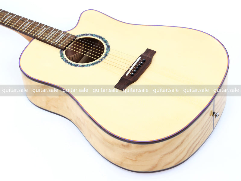 41 Inch Dreadnought Cutaway Acoustic Guitar with Gloss Finish (TY-030)