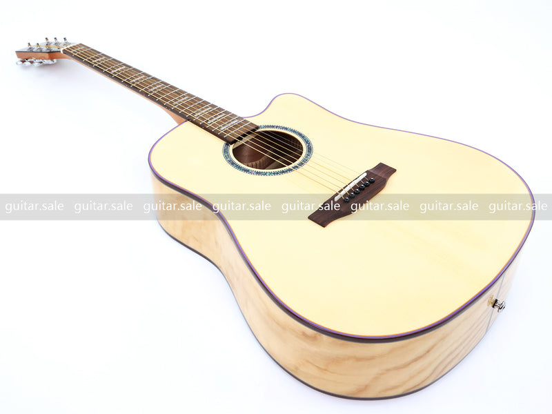 41 Inch Dreadnought Cutaway Acoustic Guitar with Gloss Finish (TY-030)
