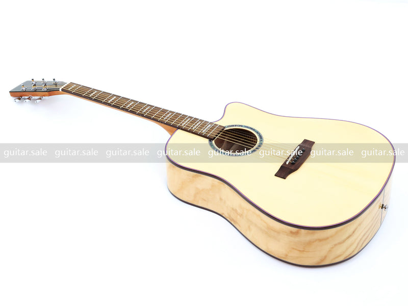 41 Inch Dreadnought Cutaway Acoustic Guitar with Gloss Finish (TY-030)