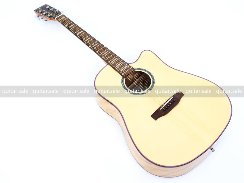 41 Inch Dreadnought Cutaway Acoustic Guitar with Gloss Finish (TY-030)