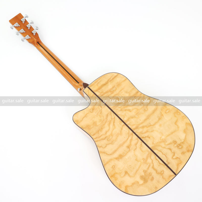 41 Inch Dreadnought Cutaway Acoustic Guitar with Gloss Finish (TY-030)