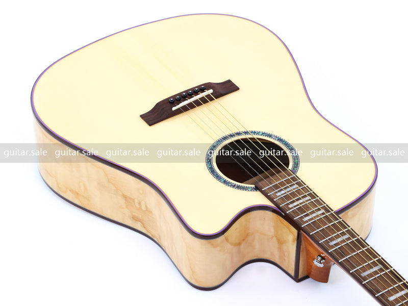 41 Inch Dreadnought Cutaway Acoustic Guitar with Gloss Finish (TY-030)