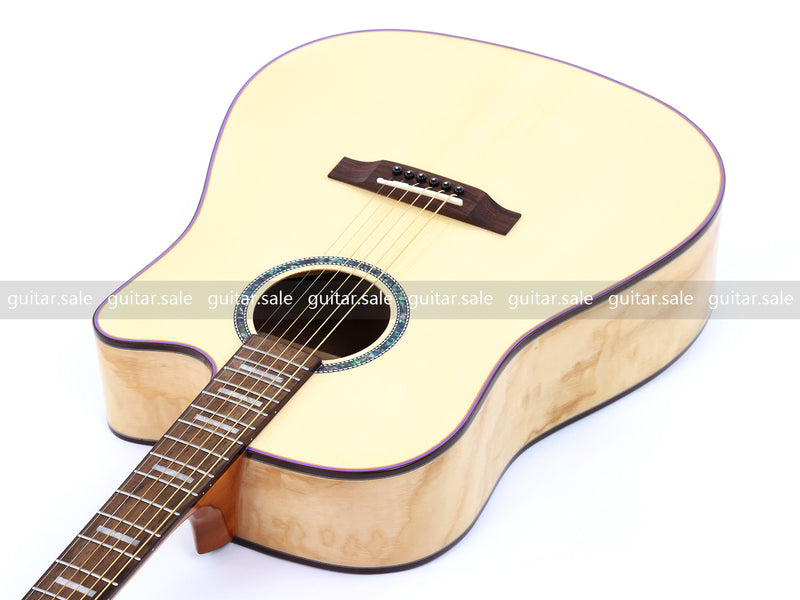 41 Inch Dreadnought Cutaway Acoustic Guitar with Gloss Finish (TY-030)