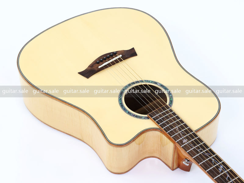41 Inch Dreadnought Cutaway Acoustic Guitar with Gloss Finish (TY-039)