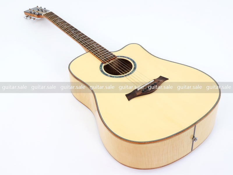 41 Inch Dreadnought Cutaway Acoustic Guitar with Gloss Finish (TY-039)