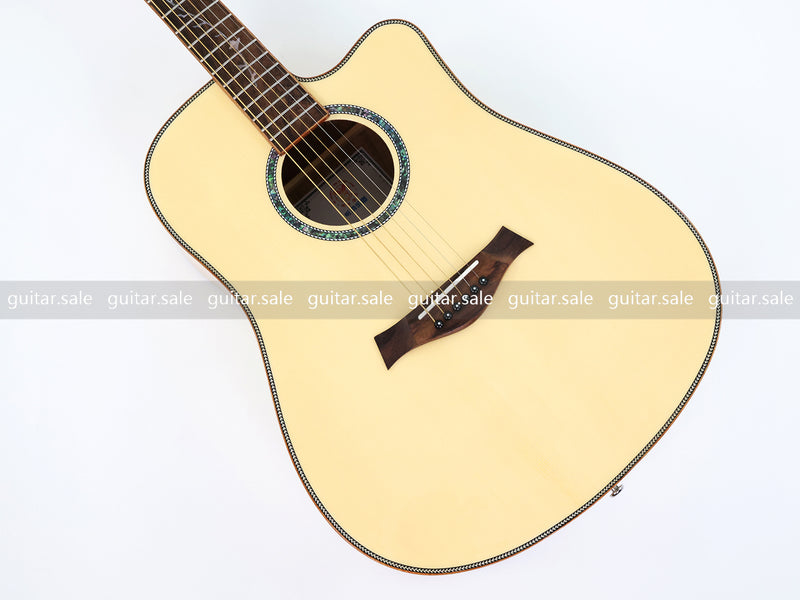 41 Inch Dreadnought Cutaway Acoustic Guitar with Gloss Finish (TY-039)