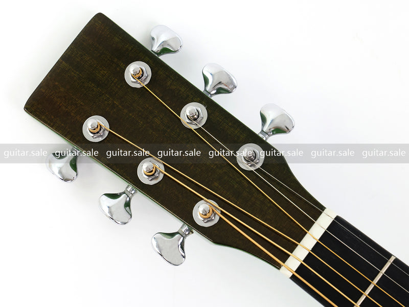41 Inch Dreadnought Cutaway Acoustic Guitar with Washed Green Gloss Finish (TY-044)