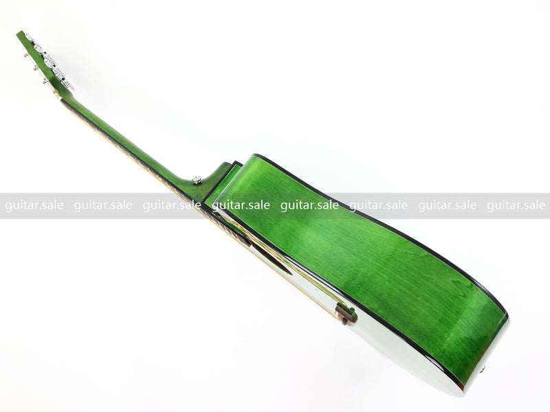41 Inch Dreadnought Cutaway Acoustic Guitar with Washed Green Gloss Finish (TY-044)