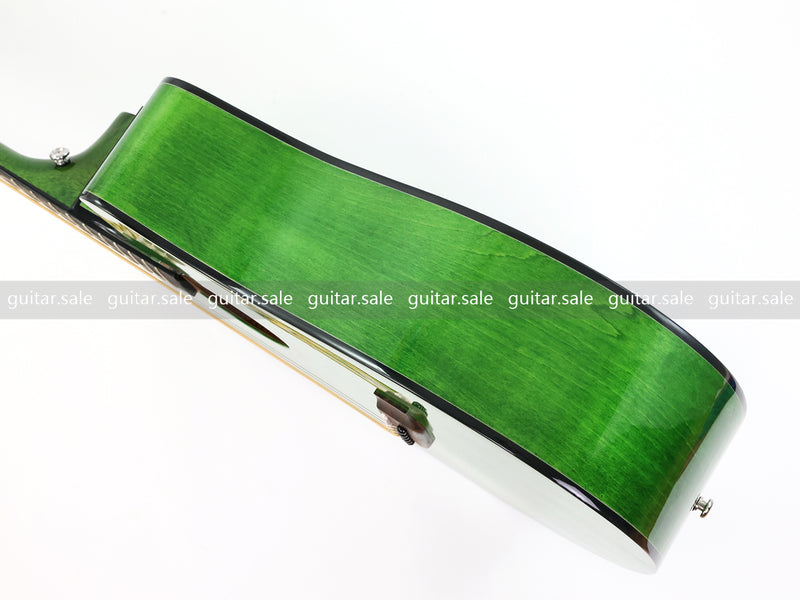 41 Inch Dreadnought Cutaway Acoustic Guitar with Washed Green Gloss Finish (TY-044)