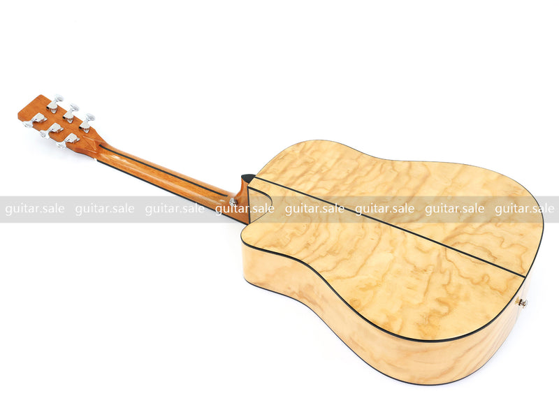 41 Inch Dreadnought Cutaway Solid Spruce Top Acoustic Guitar with Gloss Finish (TY-042)