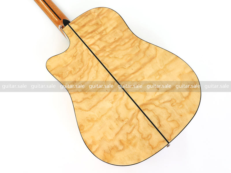 41 Inch Dreadnought Cutaway Solid Spruce Top Acoustic Guitar with Gloss Finish (TY-042)