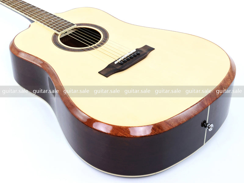 41 Inch Dreadnought Non-Cutaway Acoustic Guitar with Gloss Finish (TY-031)