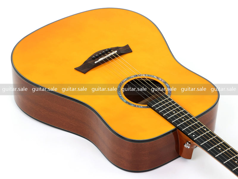 41 Inch Dreadnought Non-Cutaway Acoustic Guitar with Gloss Finish (TY-032)