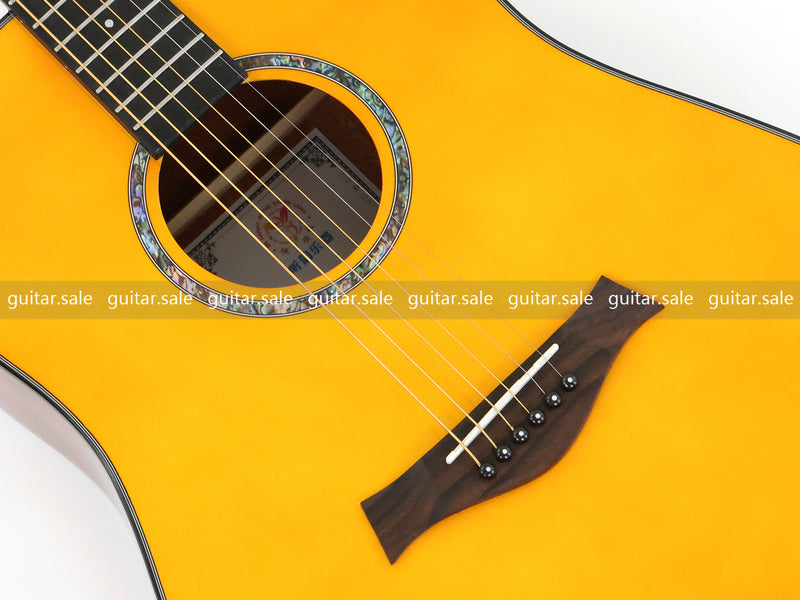 41 Inch Dreadnought Non-Cutaway Acoustic Guitar with Gloss Finish (TY-032)