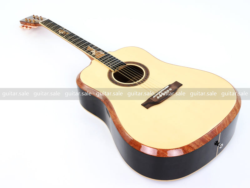 41 Inch Dreadnought Non-Cutaway Acoustic Guitar with Gloss Finish (TY-040)